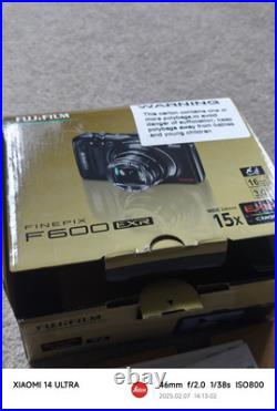Fujifilm FinePix F Series F600EXR 16.0MP Digital Camera Red Boxed Mint