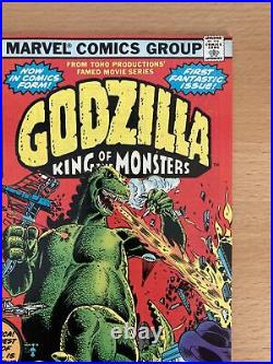 GODZILLA #1 VF Aug 1977 King Of The Monsters First US Comic Appearance Key