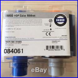 Genuine Fargo HDP5000 84061 Color UV Ribbon YMCFK 500 prints Sealed New