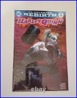 Harley Quinn #1 DC Rebirth Dell'Otto Bulletproof Comics PINK VARIANT Brand New