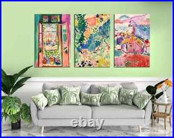 Henri Matisse Set Of 3 Colourful Decor Triptych Poster / Canvas A0 A1 A2 A3 A4