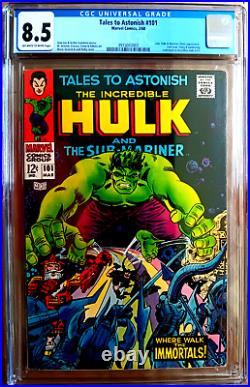 INCREDIBLE HULK #102 CGC 8.0 White 1968 SEVERIN 1st issue ORIGIN with color touch