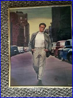 James Dean Color Framed Print From Movie Broadway Never Used Or Hung Up