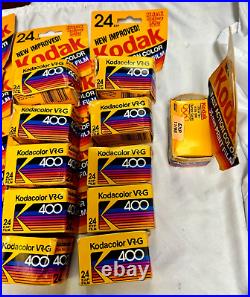 KODAK Kodacolor VR-G 400 Color Print Film 24 & 36 Exp. 35mm Exp 1989- 26 rolls