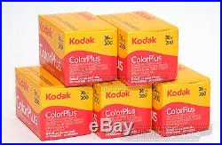 Kodak Colorplus 200 35mm 36exp 5 Rolls Cheap Colour Print Film Free Postage