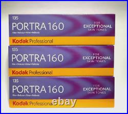 Kodak Portra 160 35mm Film (3x 5 FILM PACK) 36 exposures exp 01/2025 Kodak Portra 160 35mm Film (3x 5 FILM PACK) 36 exposures exp 01/2025