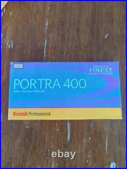 Kodak Portra 400 Color Neg Film RARE! 220 FORMAT x5 exp 07/2014 refridgerated