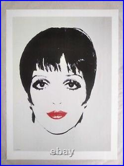 Liza Minnelli lithograph by Andy Warhol Beautiful POP Art #UniqueGift Warhol Art