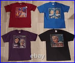 Lot of 4 Vintage Star Trek T-shirts Vulkon Convention 90's Single Stitch USA