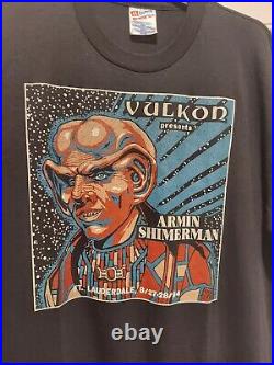 Lot of 4 Vintage Star Trek T-shirts Vulkon Convention 90's Single Stitch USA