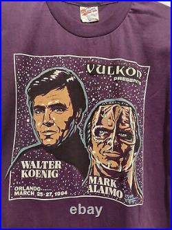 Lot of 4 Vintage Star Trek T-shirts Vulkon Convention 90's Single Stitch USA