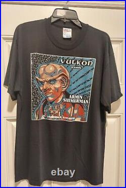 Lot of 4 Vintage Star Trek T-shirts Vulkon Convention 90's Single Stitch USA