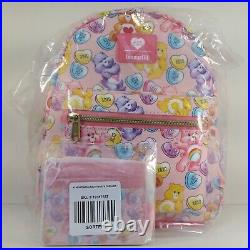 Loungefly Care Bears Candy Hearts Valentines Day Mini Backpack & Cardholder Set