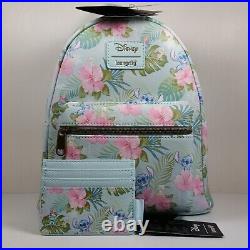 Loungefly Disney Lilo & Stitch Tropical Friends Mini Backpack & Cardholder Set