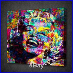 Marilyn Monroe Acrylic Colourful Wall Art Picture Canvas Print Ready To Hang