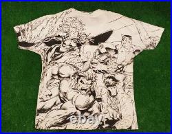 Marvel 1990s Shirt Vintage X Men Mega Print Size XL Black/White