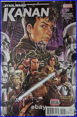 Marvel, Star Wars, Kanan, The Last Padawan, Issue 001 variant + 001-012, boarded