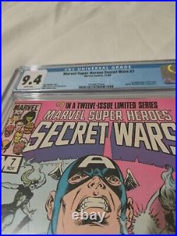 Marvel Superheroes Secret Wars 7 Cgc 9.4 White Pages. Marvel Comics New Movie