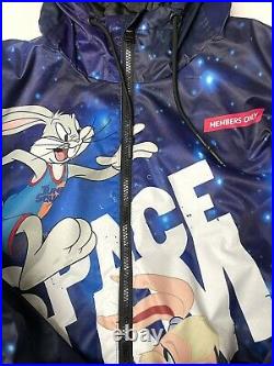 Mens Members Only Space Jam Puffer Jacket Coat All Over Print LOLA Large X-Large