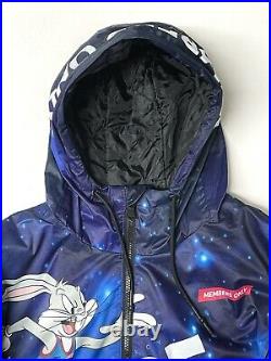 Mens Members Only X Space Jam Puffer Jacket Coat All Over Print AOP LOLA Large L