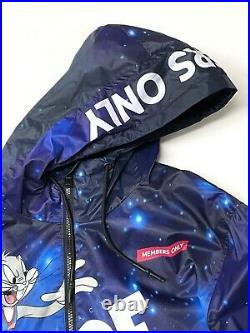Mens Members Only X Space Jam Puffer Jacket Coat All Over Print AOP LOLA Large L