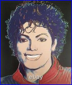 Michael Jackson Lithograph Andy Warhol. 2 Kings of PoP! Exclusive Warhol POP Art