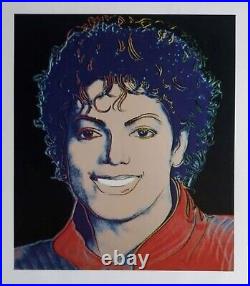 Michael Jackson Lithograph Andy Warhol. 2 Kings of PoP! Exclusive Warhol POP Art