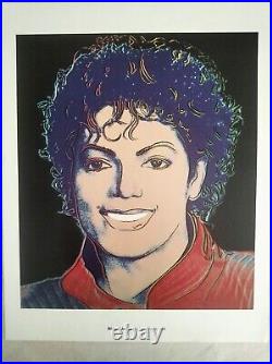 Michael Jackson Lithograph Andy Warhol. 2 Kings of PoP! Exclusive Warhol POP Art