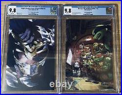 Mighty Morphin Power Rangers/TMNT #1 2nd Printing 1 per store CGC 9.8 & #102
