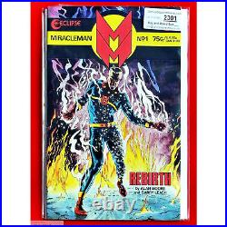 MiracleMan # 1 1st Issue 1st Print Alan Moore UK SALE YELLOW BACK 1985 Lot 2301