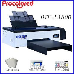 New DTF Transfer Printer L1800 Direct to Film Dark / White Clothing Printing