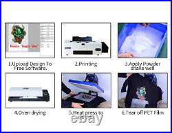 New Procolored DTF R1390 Transfer Printer Dark White T-shirt Printing with Oven