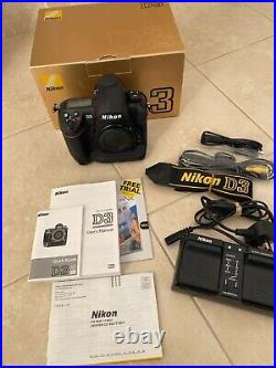 Nikon D3 Body only 12.1MP Digital SLR Camera 1334 shutter count