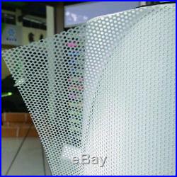 Perforated One Way Vision Window Vinyl Film Fly Eye Wrap Car Print Tint 2 Colors