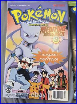 Pokemon Animation Comic The First Movie Mewtwo Strikes Back Rare 98 All 4 Unread