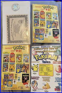 Pokemon Animation Comic The First Movie Mewtwo Strikes Back Rare 98 All 4 Unread