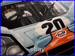 Porsche 917 Le Mans film 90 x 70 cms limited edition art print by Colin Carter