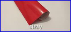 RED Sticky Back Plastic Self Adhesive Vinyl Film Roll Sheet Gloss Matte
