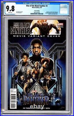RISE OF THE BLACK PANTHER #2 Movie variant CGC 9.8 NM/MT Chadwick Boseman WP