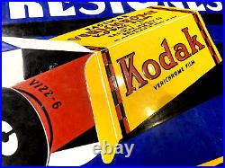 SPANISH Kodak Verichrome PORCELAIN SIGN Film STEEL NICARAGUA Developing Printing