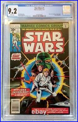STAR WARS #1 Marvel Comics (1977) CGC 9.2 WHITE PAGES 1st Print