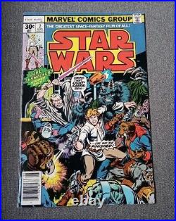 STAR WARS #2 COMIC 1977 1st Obi Wan Appearance Excellent Condition VF/NM