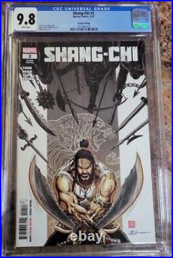 Shang-Chi #1 & #2cgc 9.8 Campbell Variant cover & Su Variant Covers (4 total)