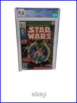 Star Wars #1 Cgc 9.6 1977 White Pages First Print 1st Luke Darth Vader