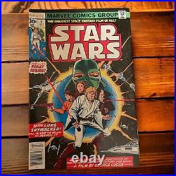 Star Wars #1 First Printing Original 1977 Marvel Comic Book 30¢