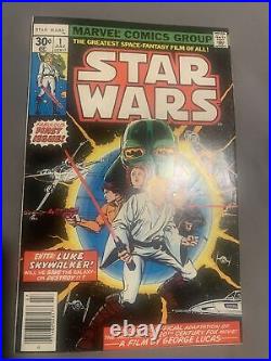 Star Wars #1 First Printing Original 1977 Marvel Comic Book 30¢ 1st Vader N Luke