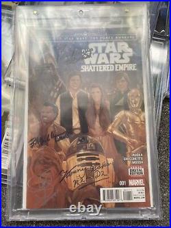 Star Wars Comics CGC Signed Harrison Ford, Mark Hamill, Carrie Fisher & More