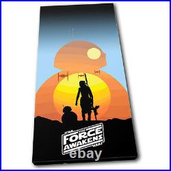 Star Wars Force Awakens BB-8 Movie Greats SINGLE CANVAS WALL ART Picture Print