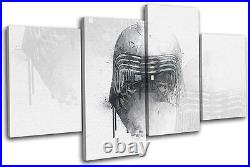 Star Wars Kylo Ren Abstract Movie Greats MULTI CANVAS WALL ART Picture Print