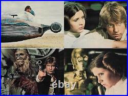 Star Wars Mark Hamill / Carrie Fisher Seven Original American Movie Stills